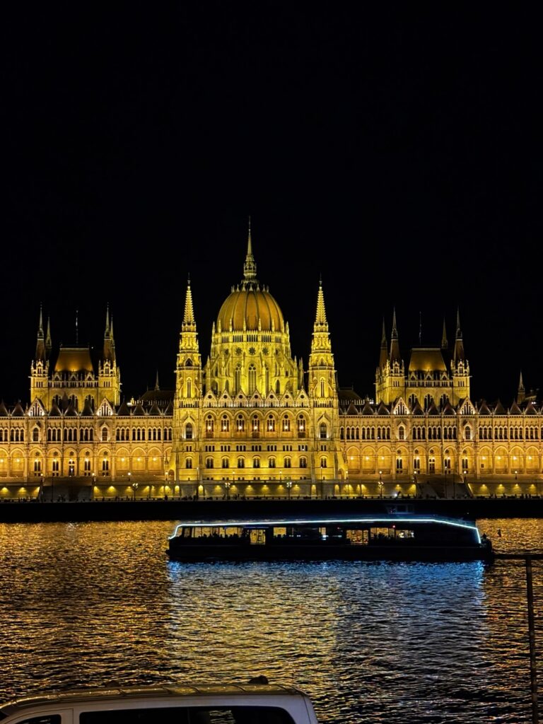 Budapest Night Light Parlament Evening