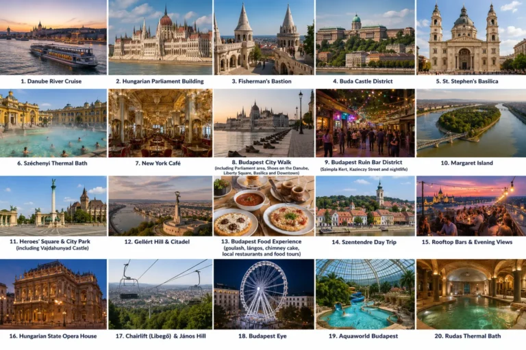 List of the Best Budapest Tourist Attractions